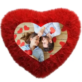 Heart Shape Personalized Cushion